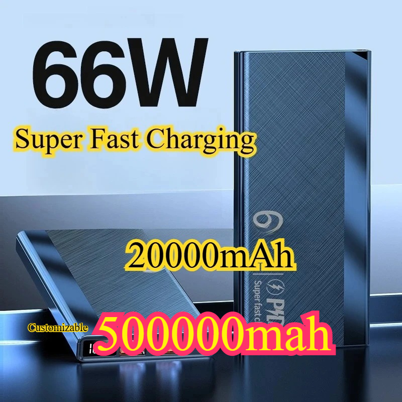 Power Bank Slim - 20000mAh 500000mAh Power Bank 66W Super