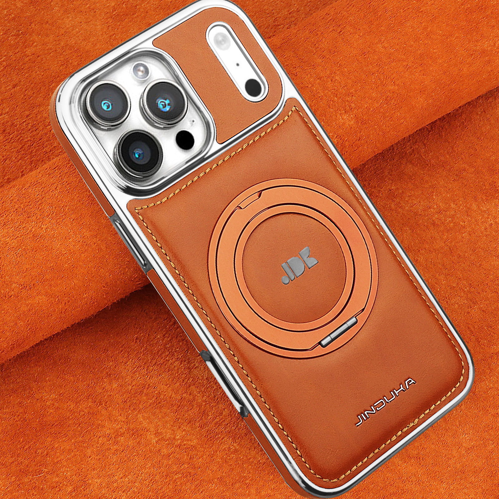 Phone Accessories Popsocket - Luxury Magnetic 360 Rotating Kickstand Leather