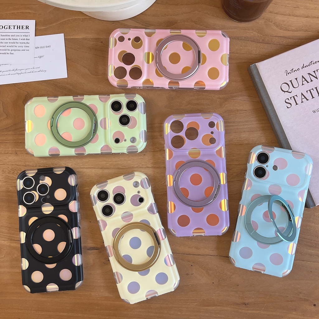 Fashion Illusory Color Polka D - Phone Accessories Popsocket のレビューと価格