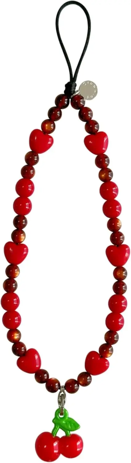 Cute Beaded Phone Charm Wrist  - Phone Accessories Usa のレビューと価格