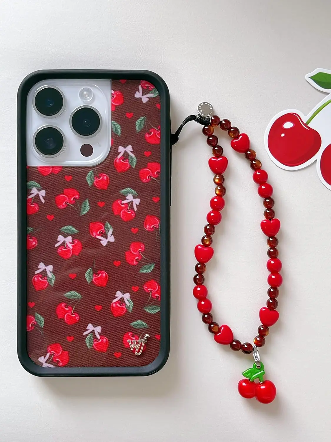 Cute Beaded Phone Charm Wrist  - Phone Accessories Usa のレビューと価格