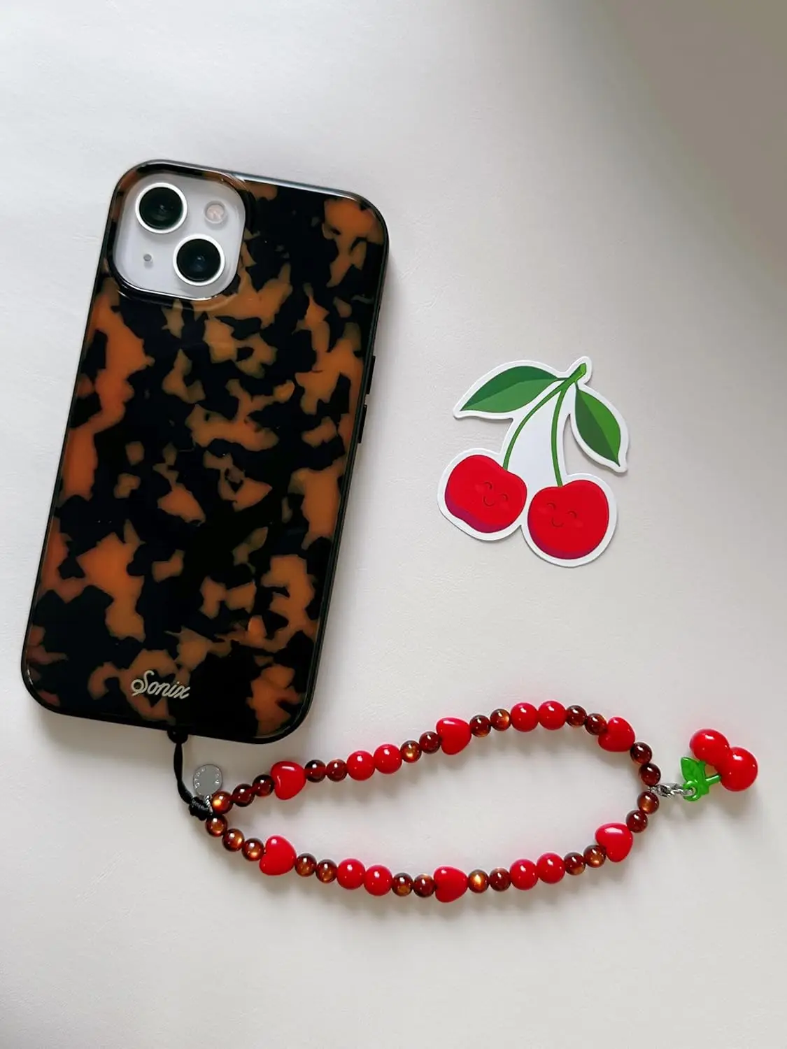Cute Beaded Phone Charm Wrist  - Phone Accessories Usa のレビューと価格