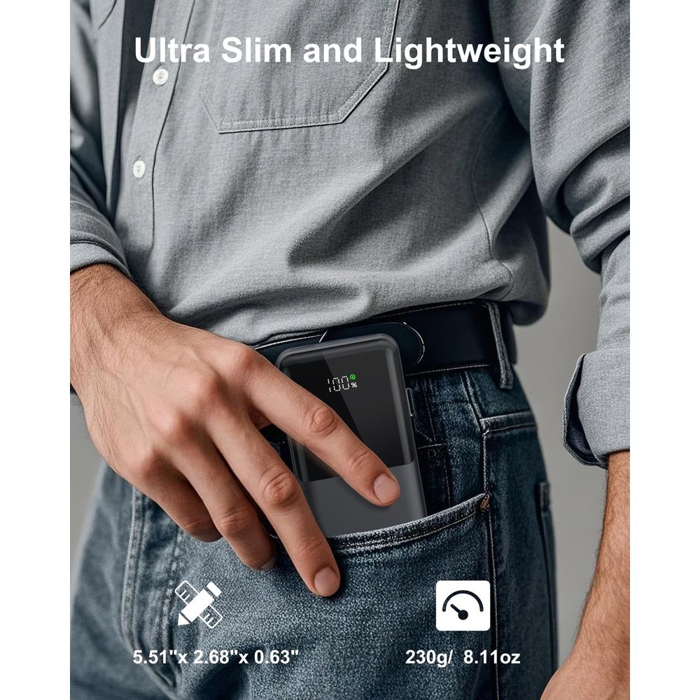 Slim 10000mAh USB-C Power Bank - Power Bank Slim のレビューと価格