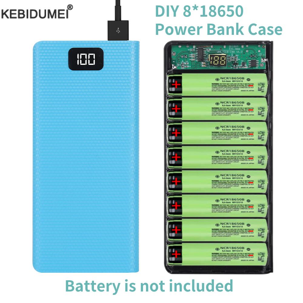 DIY 8*18650 Battery Power Bank - Portable Charger 20000Mah のレビューと価格