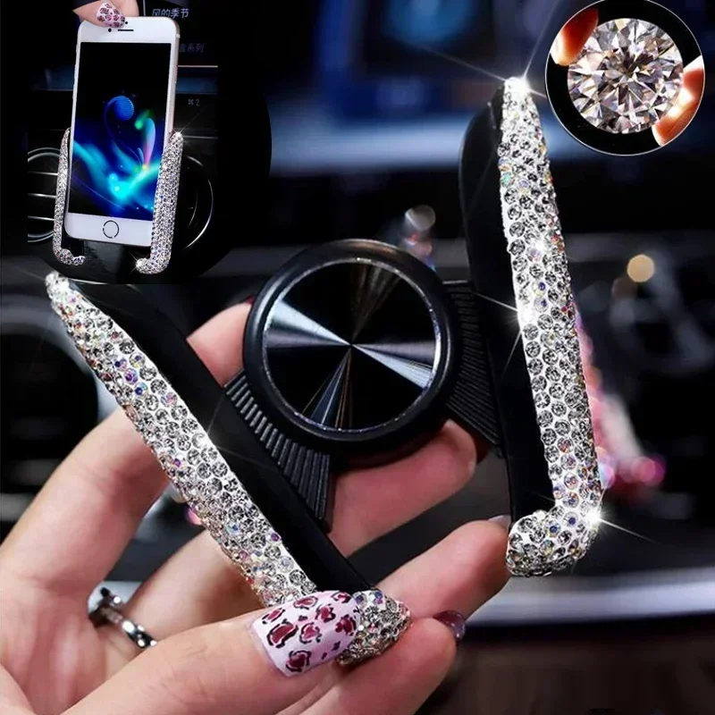 NEW Car Phone Holder Diamond C - Phone Accessories Android のレビューと価格