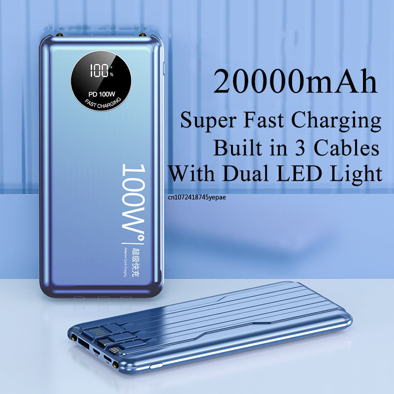 100W Super Fast Charging Power - Portable Charger 20000Mah のレビューと価格