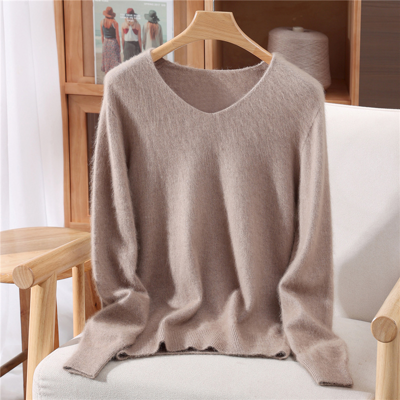 100% Mink Cashmere Sweater Wom - Phone Accessories On Top のレビューと価格