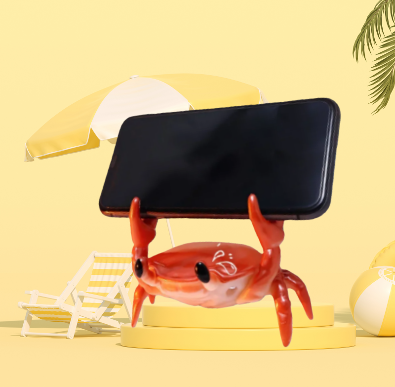 Personality 3D Crab Desk Decor - Phone Accessories For Old People のレビューと価格