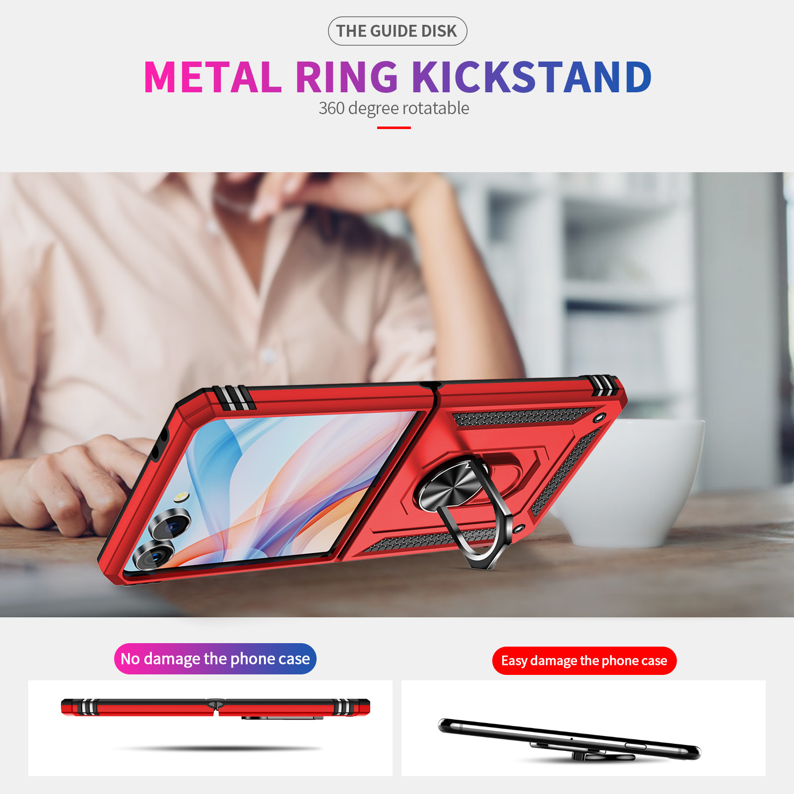 Military-grade Shockproof Phon - Phone Accessories Popsocket のレビューと価格