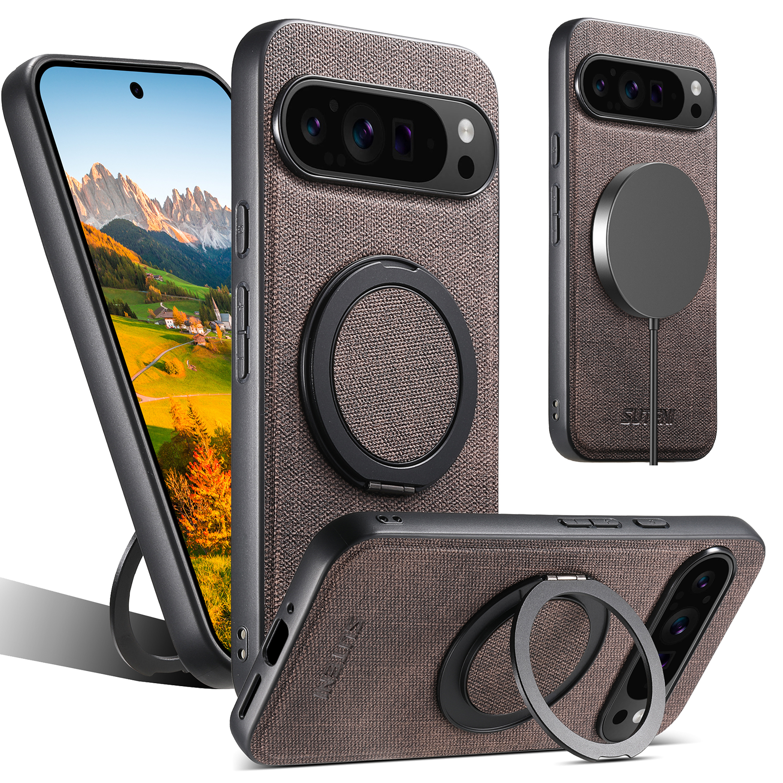 Faux Leather Magnet Wireless C - Phone Accessories Popsocket のレビューと価格