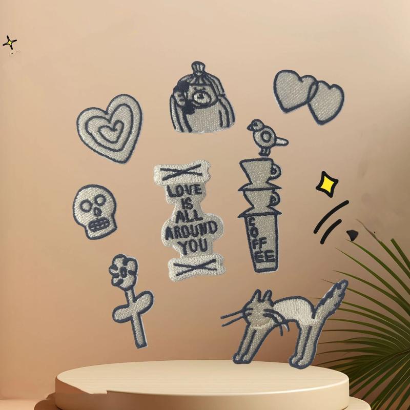 1Set Heart Cat Skull Birds Emb - Phone Accessories Usa のレビューと価格