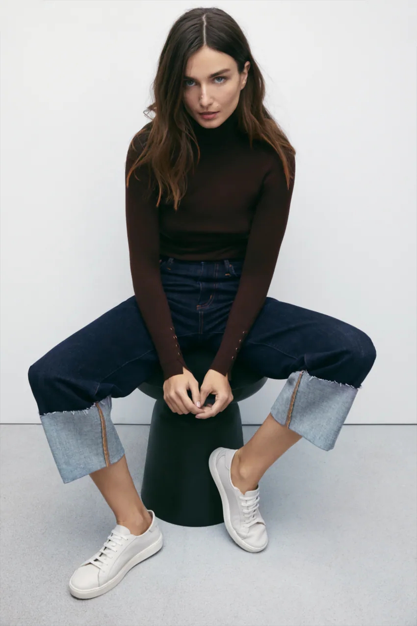 Bla High Collar Knitted Sweate - Phone Accessories On Top のレビューと価格