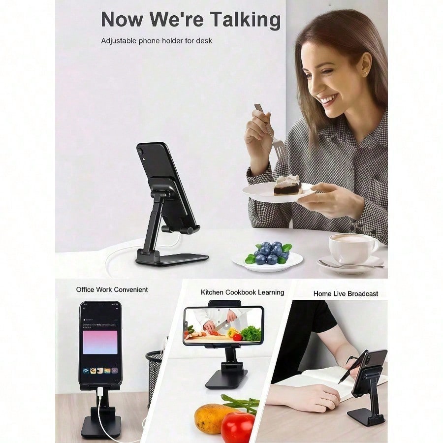 1pc Foldable Desk Phone Holder - Phone Accessories Android のレビューと価格