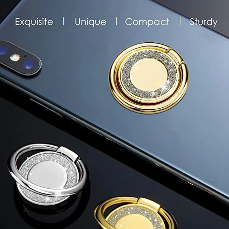 360° Rotatable Metal Ring Phon - Phone Accessories Popsocket のレビューと価格