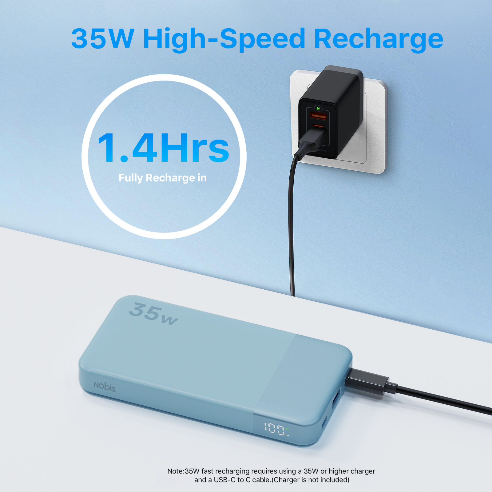 NOBIS N3510 Slim Power Bank 10 - Power Bank Slim のレビューと価格